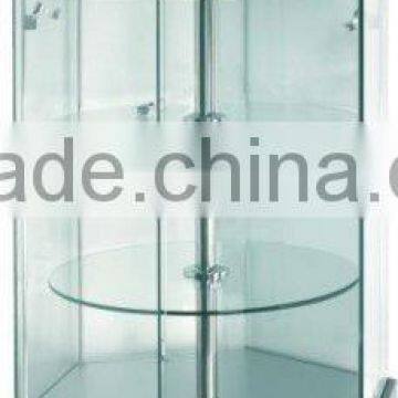 Glass revolving cabinet