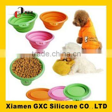 Hot sell silicone folding dog bowls