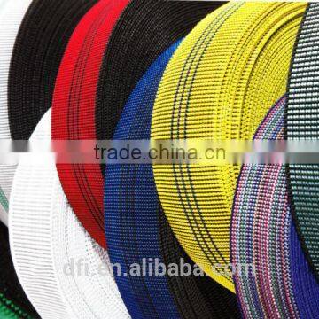 SEB-001 Hot Sale Furniture Manufacture High Quality Decorative Upholstery Parts Sofa Elastic Belt/ Knitted Webbing/ Sofa Elastic