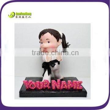 Polyreisn japanese karate girl figurines for home deocration