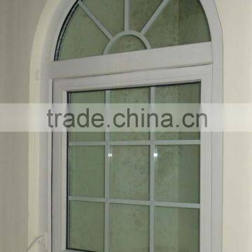 Used commercial top arch grill design PVC crank windows