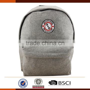 New design Lightweight Felt Backpack With Logo