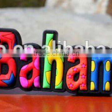 Hottest sell SOUVENIR Bahamas Letter Rubber FRIDGE MAGNET,Waterproof fridge magnet sticker,people shaped magnets ---DH20107                        
                                                Quality Choice