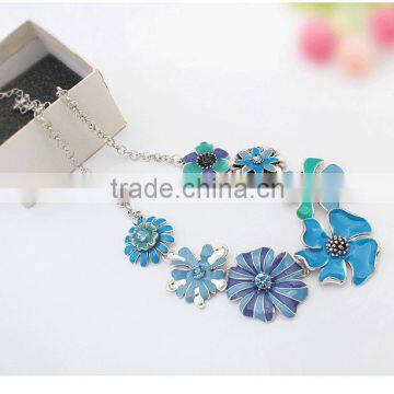 Women Jewelry Wholesale Beautiful Colorful Hawaii Flower Necklace photo-4