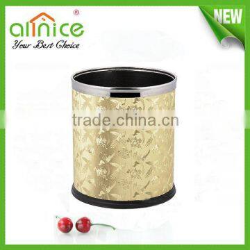 leatherette hotel trash can/hotel and restaurant supplies/rubbish barrel