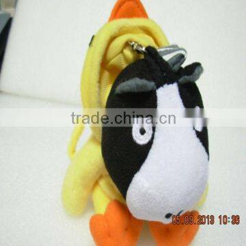 3D Face Transformation Unstuffed Animal Plush Key Bag For Kids