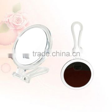 make up mirror folding hand mirror plastic portable travel mirror