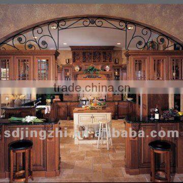 luxury solid wood kitchen cabinet