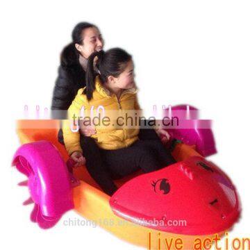 Safe Parent-child Hand Paddle Boat / Panddle Wheel Boat For Sale