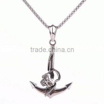 Never fade 316L stainless steel man anchor pendant with stock
