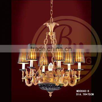 Antique chandelier copper light for restaurant ,baolian chandelier copper light for restaurant