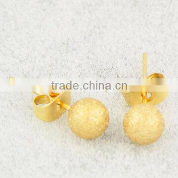 316L stainless steel gold plating earrings