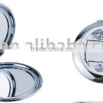 two side metal compact Mirrors in round shape .