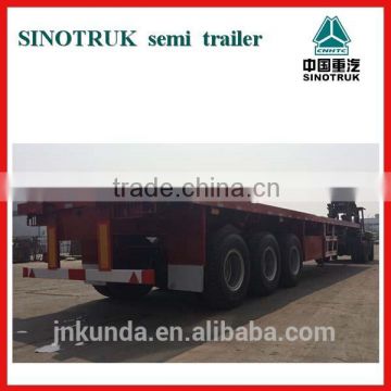 Low price high quality new 3 axle 20ft 40ft container semi trailer for sale