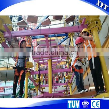 Children Playground Equipment, Indoor High Ropes Course Playground