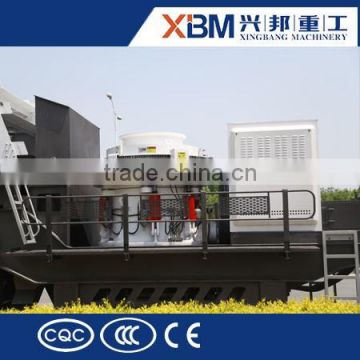 Quarry and mining tow mobile cone crusher, trailer crusher plant, mobile crusher plan for leasing