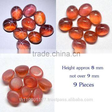 236.80 Ct Orange Star Sapphire 6 Rays Lab Created Stone