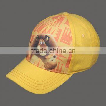 CUSTOM COTTON EMBROIDERY KID'S CAP CHILDREN CAP WITH PU PATCH AND EMBROIDERY BRIM