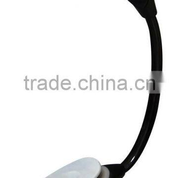 Flexible neck 1LED book light with clip