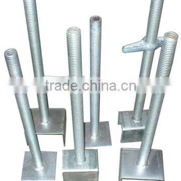 Quick adjustable scaffolding screw jack base