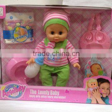 14 Inch Angelbaby the Lovely Baby Durable Soft Material Drinking Peeing Boy Doll Toy photo-4