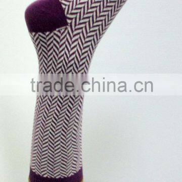 jacquard colored dress comfortable socks