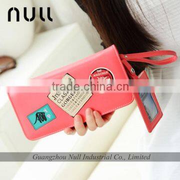 Latest design best quality factory price wallet with cell phone pocket