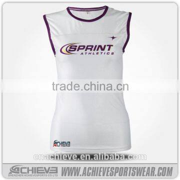 Breathable Cutom Running Singlet Sublimated Wholesal Running Vest Runing Wear photo-4