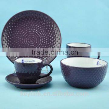Newly Designed Stoneware Dot Pattern Dinnerset photo-4