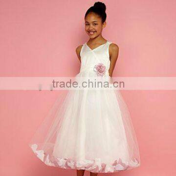 Cute Flower Girl Dress 2014 White Little Princess Girl Dress TT-10