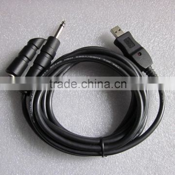 USB guitar link cable with female connector