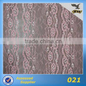 elegant long lace fabric for evening dress