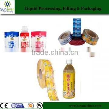 pvc heat shrink sleeve label for glass bottle label