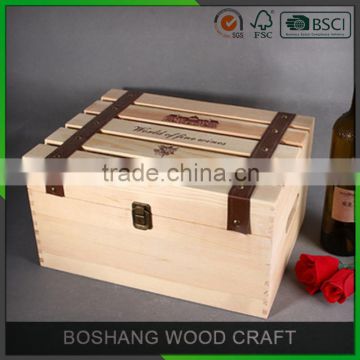 Customized Size High Quality Wine Box Design Wooden Gift Box