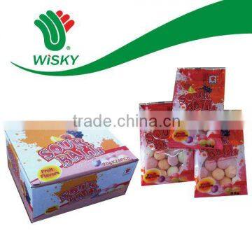 20g assorted sour fruit flavour wonder ball candy