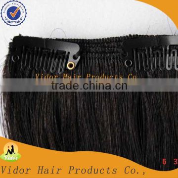 18"-26" 7 pcs 120g 100% Real Human Hair Clips In/On Extension #1b Natural Balck