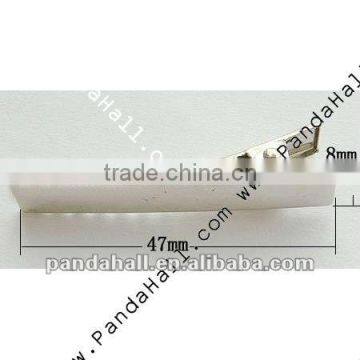 Big Iron Hair Clips Ornaments, Platinum Color(IFIN-F114-01)