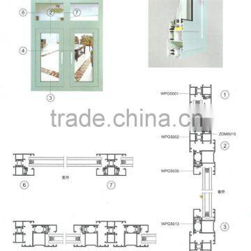 High quality aluminium energy-saving casement window TFFC-21