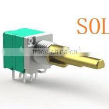 SOL--9mm potentiometers ALPHA potentiometer double-shaft dual spindle