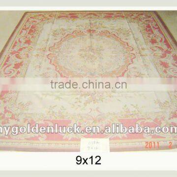 9x12 Fine chinese handmade aubusson woven carpet for sale