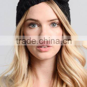 Fashion Womens Winter Crochet Knit Bowknot Headbands photo-2