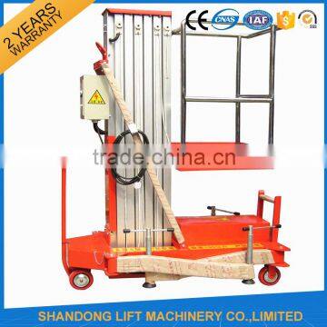 indoor use single post folding aluminum work platformfor maintenance