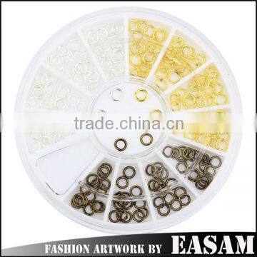 beauty metal nail salon decor,3d metal nail art decor