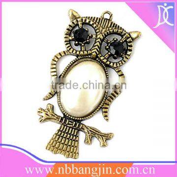 Owl Charm Alloy Material Fashion Pendant