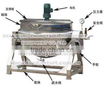 China Steam Jacketed Kettle Tilting Jacketed Kettle