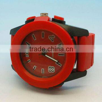 2013 Hot sale mens geneva style quartz silicone watches