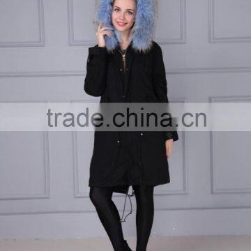 Hot Sale Wholesale Cotton Winter Coat Real Fox Fur Lining Parka for Women and Men photo-6
