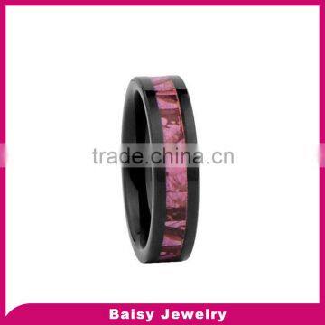 New design latest fashion top quality red tungsten ring jewelry