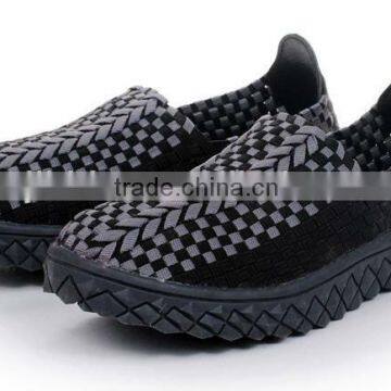 Elastic woven shoes hand woven shoes
