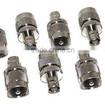 Wholesale BNC Female to UHF PL-259 Male Ham or Amateur Radio Adapter Nickel-Plated